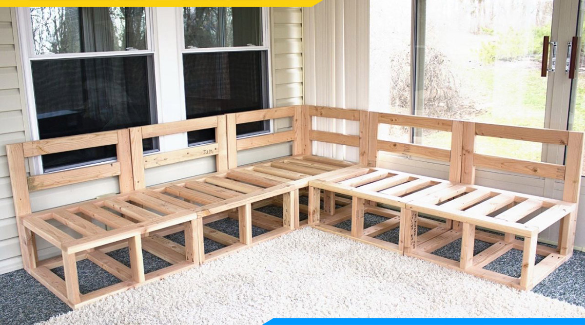 Ghế sofa gỗ dạng góc đẹp, tận dụng không gian tối ưu nhất