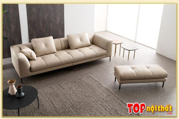 Hình ảnh Đôn ghế sofa phối hợp trong không gian nội thất SofTop-0806