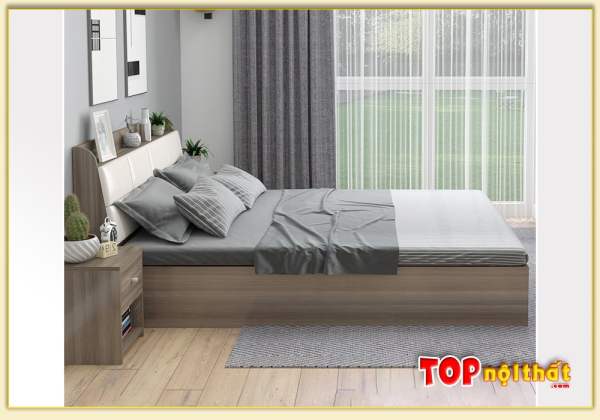 Hình ảnh Giường ngủ gỗ hiện đại cho chung cư nhỏ GNTop-0288