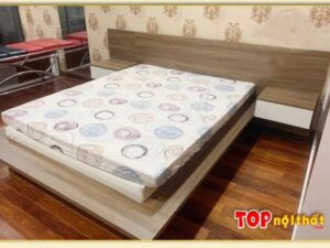 Hình ảnh Giường ngủ gỗ liền tủ nhỏ 1 ngăn kéo GNTop-0228