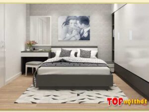 Hình ảnh Giường ngủ gỗ MDF đẹp cho chung cư hiện đại GNTop-0105