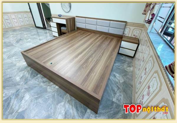 Hình ảnh Giường ngủ gỗ Melamine cho chung cư đẹp GNTop-0208