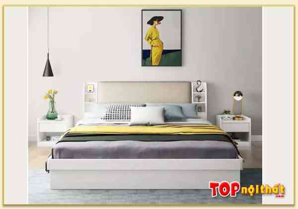 Hình ảnh Giường ngủ hiện đại cho chung cư có ngăn kéo GNTop-0065