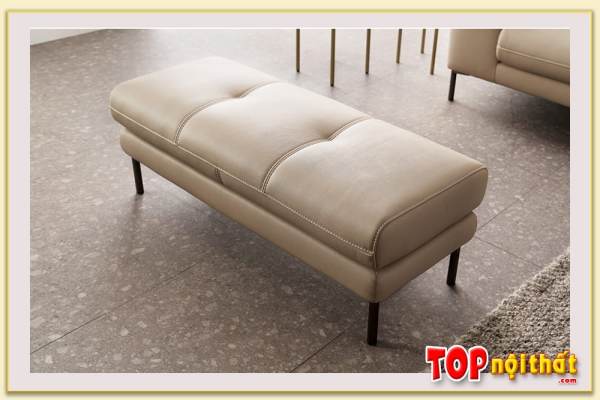 Hình ảnh Mẫu ghế đôn sofa đẹp bọc da SofTop-0806