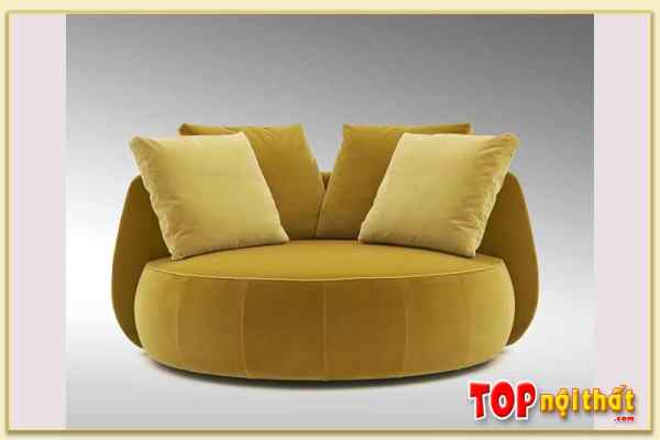 Hình ảnh Mẫu sofa đẹp bọc nỉ vải nỉ nhung dạng đơn SofTop-0653