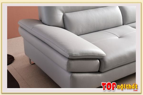 Hình ảnh Chụp phần tay ghế mẫu sofa văng da SofTop-0847