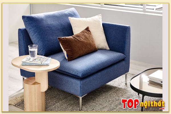 Hình ảnh Ghế sofa đơn nhỏ mini bọc vải nỉ đẹp SofTop-0967