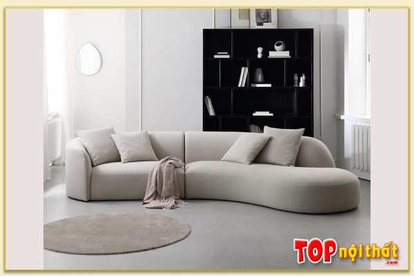 Hình ảnh Ghế sofa phòng khách hiện đại văng cong SofTop-0671