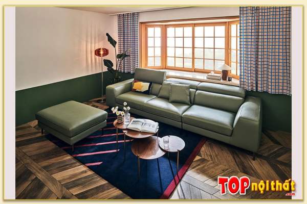Hình ảnh Ghế sofa văng bài trí trong phòng khách SofTop-0913