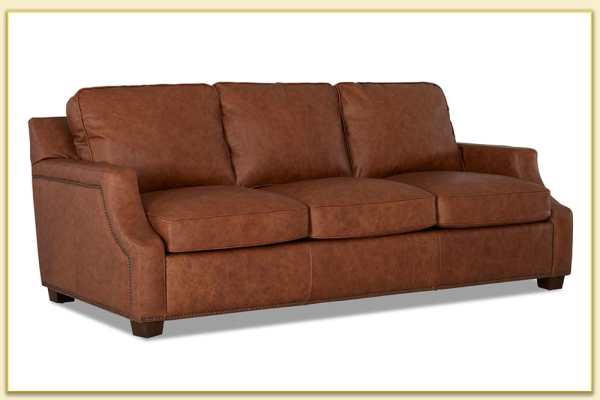 Hình ảnh Ghế sofa văng da 3 chỗ ngồi màu nâu Softop-1394