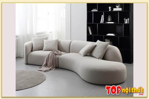 Hình ảnh Ghế sofa văng đẹp kê không gian phòng khách SofTop-0671