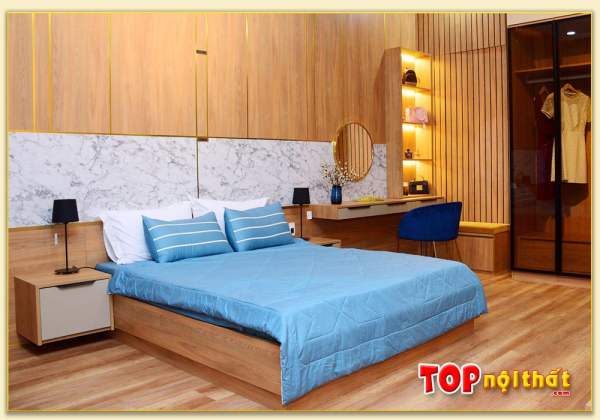 Hình ảnh Giường ngủ hiện đại gỗ công nghiệp có hộc kéo GNTop-0171