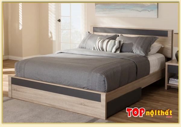 Hình ảnh Giường ngủ hiện đại gỗ MDF cho chung cư GNTop-0369