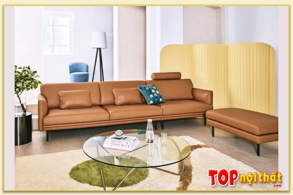 Hình ảnh Góc nghiêng mẫu ghế sofa văng SofTop-0910