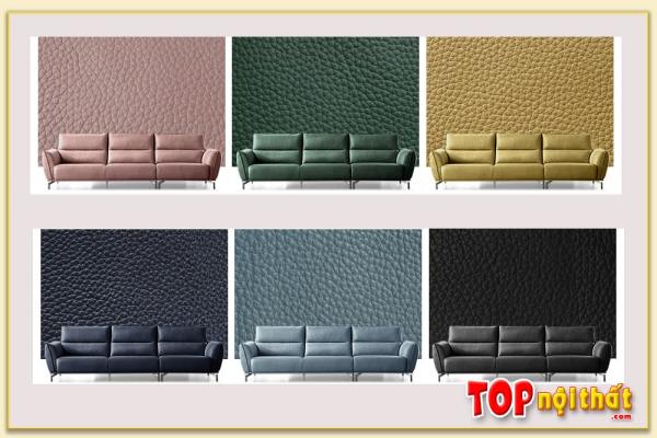 Hình ảnh Mẫu ghế sofa da có nhiều màu sắc SofTop-0748