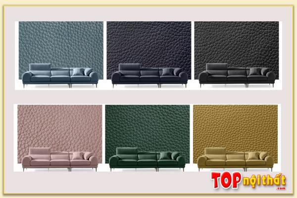 Hình ảnh Mẫu ghế sofa văng da có nhiều màu sắc SofTop-0690