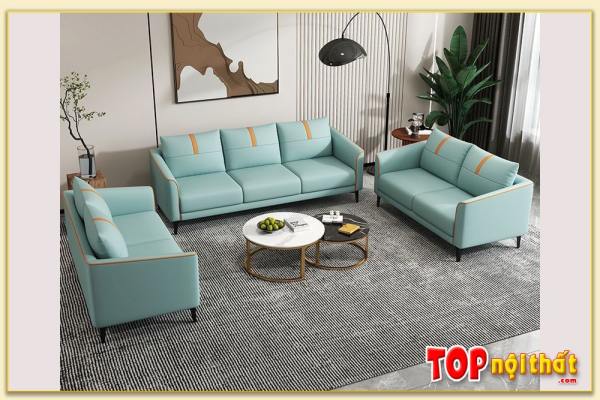 Hình ảnh Phòng khách rộng sử dụng bộ sofa 3 món Softop-1533