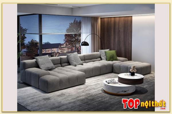 Hình ảnh Sofa cho phòng khách rộng bọc nỉ SofTop-0615