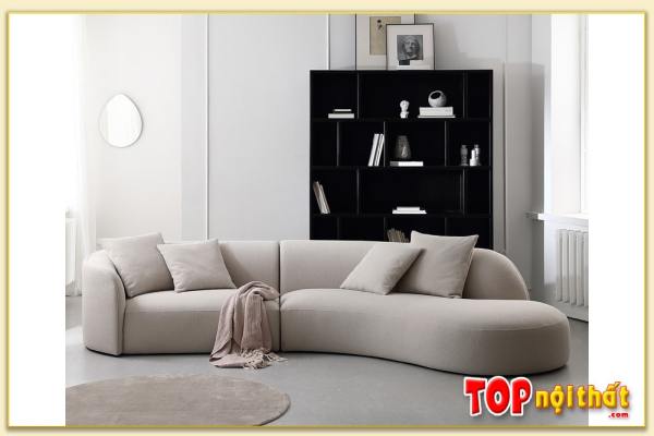 Hình ảnh Sofa phòng khách chung cư dạng văng nỉ SofTop-0671