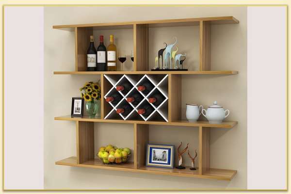Hình ảnh Tủ kệ rượu đơn giản đẹp hiện đại bằng gỗ TRTop-0063